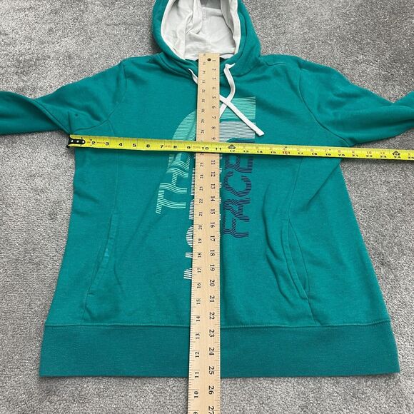 The North Face Pullover Hoodie Sweatshirt Womens Large Green Graphic Casual - Picture 6 of 15